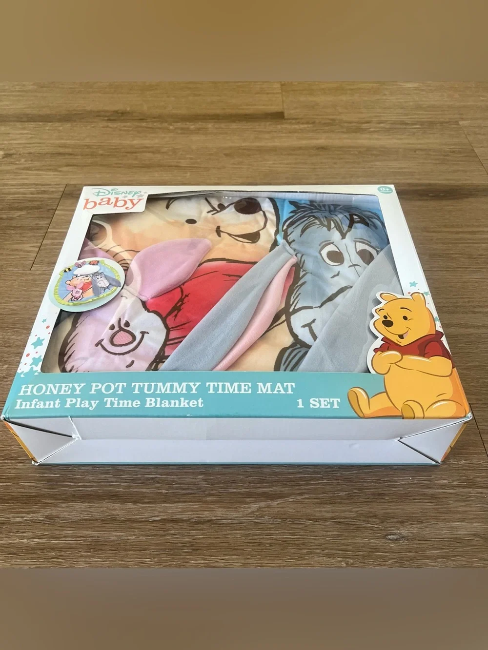 NIB Disney Baby Winnie The Pooh Honey Pot Tummy Time Mat and Accessories